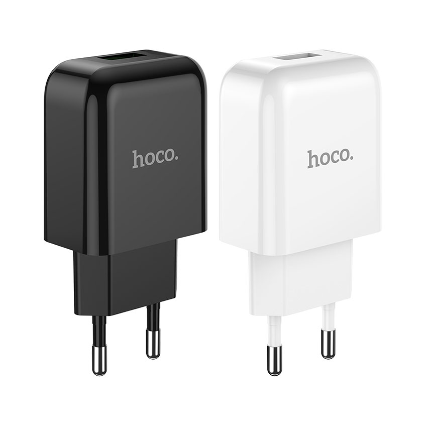 HOCO N2 Vigour Single Port Fast Charger For 7/7 Plus/6S/6S Plus/6 Plus/6/SE (2020)/ 11/ 11Pro/11ProMax/XsMax,/XR/ XS/X/8/8 Plus/ AirPods/Ipad///HTC/Huawei/Moto/xiao MI and More