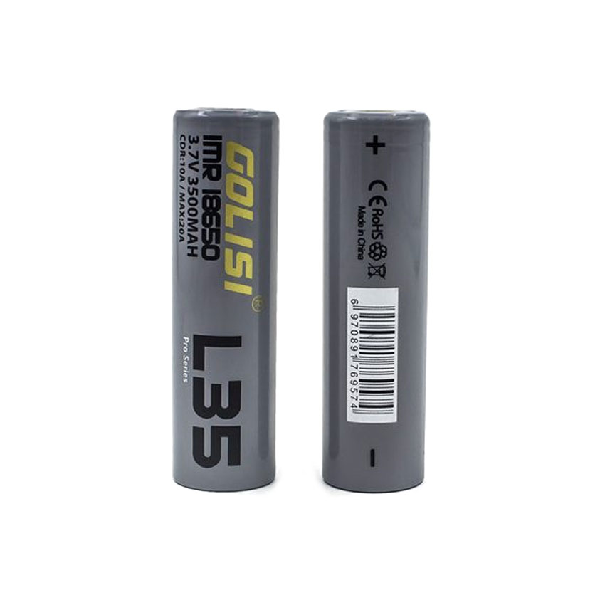 2pcs Golisi L35 INR 18650 3500mAh 20A Li-ion Rechargeable Battery