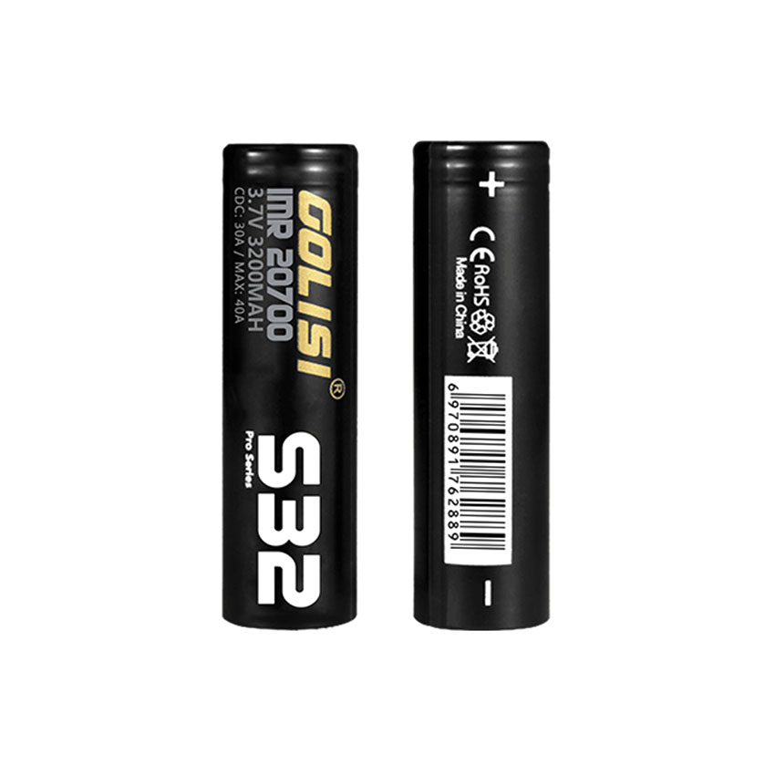 2pcs Golisi S32 INR 20700 3200mAh 40A Li-ion Rechargeable Battery